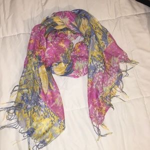 Hydrangea print scarf